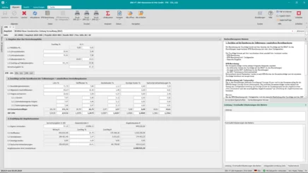 Formular EFB 221 mit Übersicht zur Ermittlung der Allgemeinen Geschäftskosten und Baustellengemeinkosten
